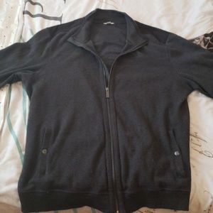 Calvin Klein grey sweater jacket zip up, XL